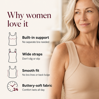 Softora Built-In Bra Comfort Tank